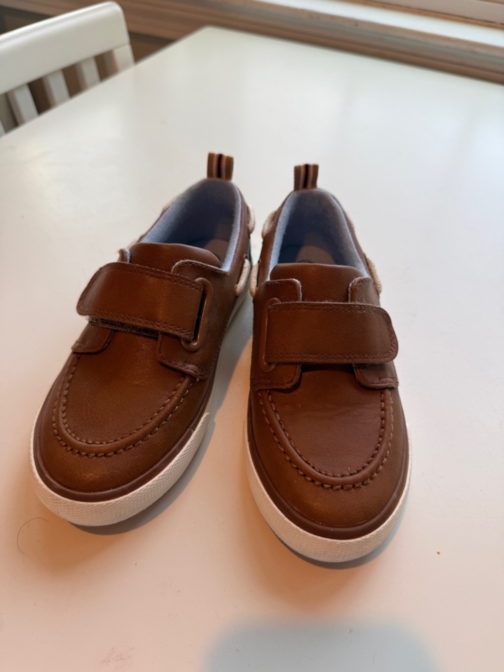 Cat & Jack Brown Hook-and-Loop Boys Loafers